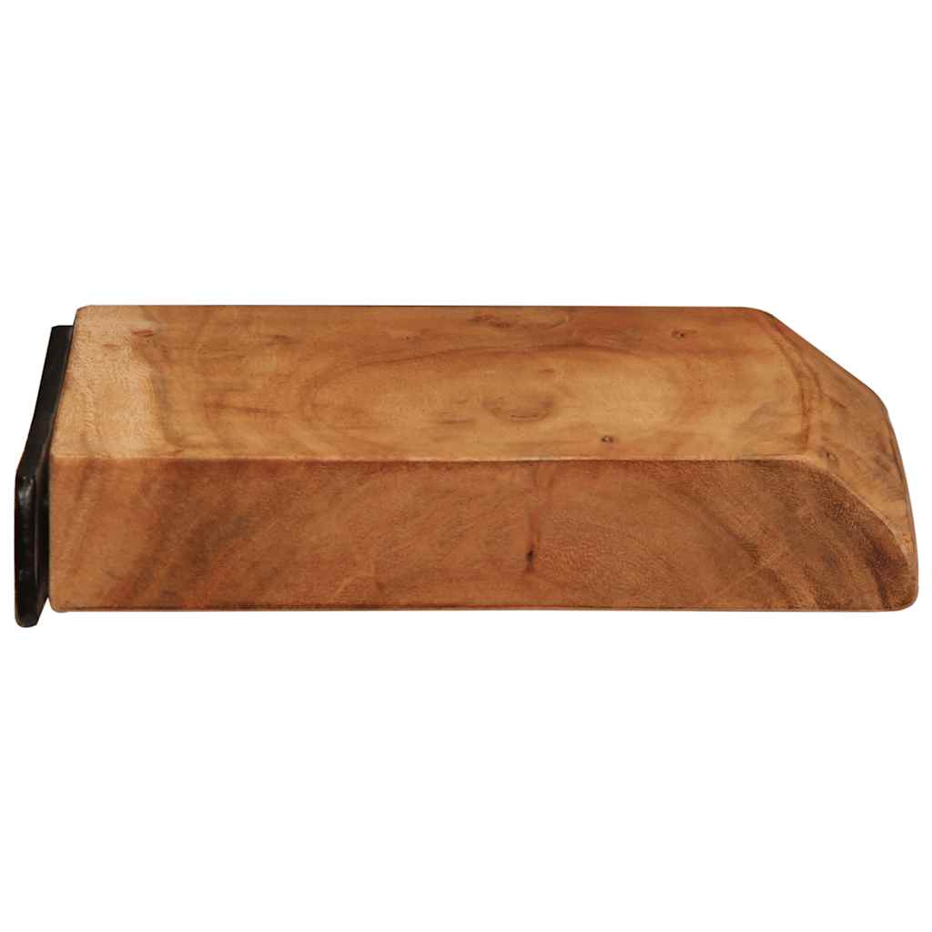 vidaXL Wandschappen 2 st 60x20x3,5 cm massief acaciahout