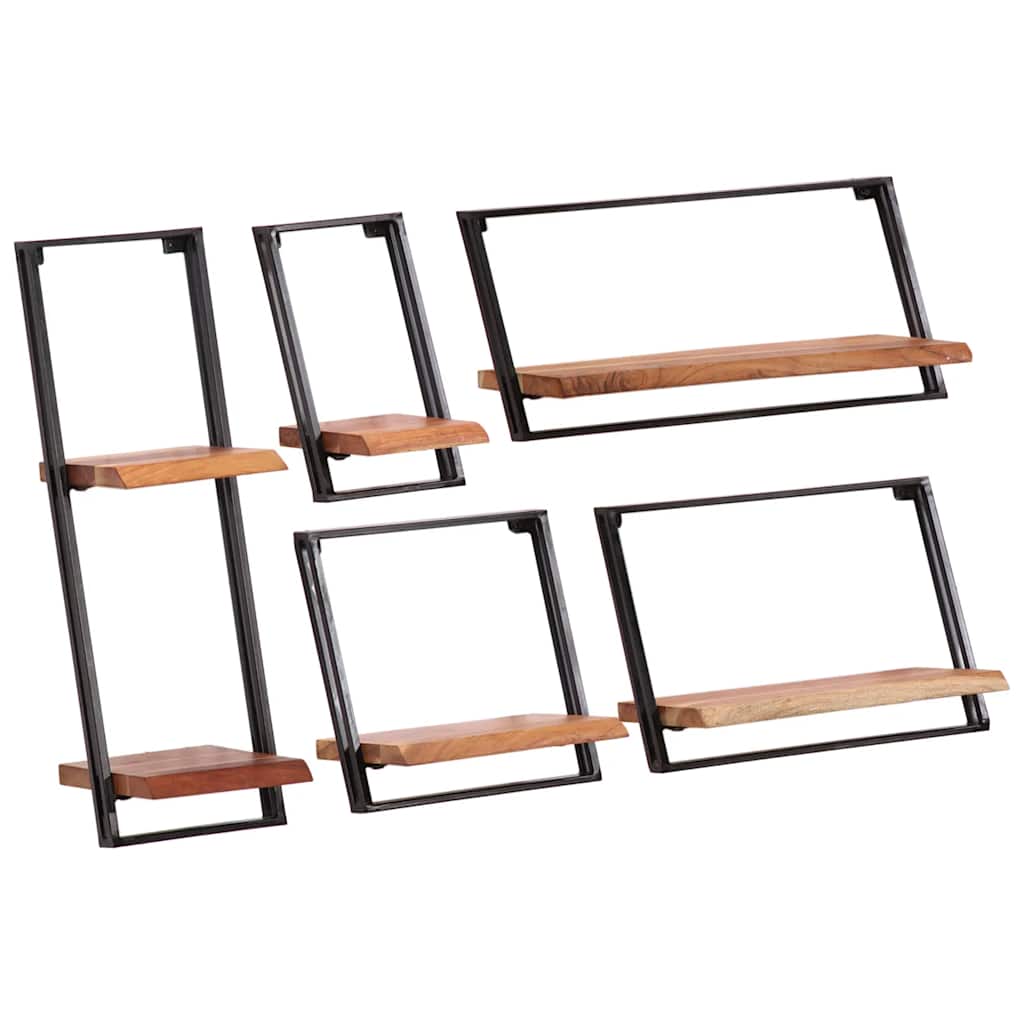 vidaXL Wandplanken 5 stuks massief acaciahout