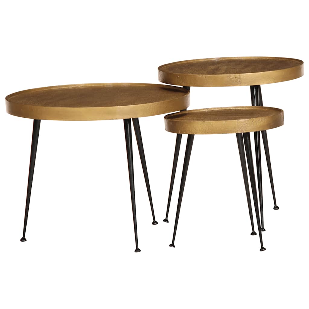 vidaXL Salontafel 2 stuks Zwart bewerkt hout