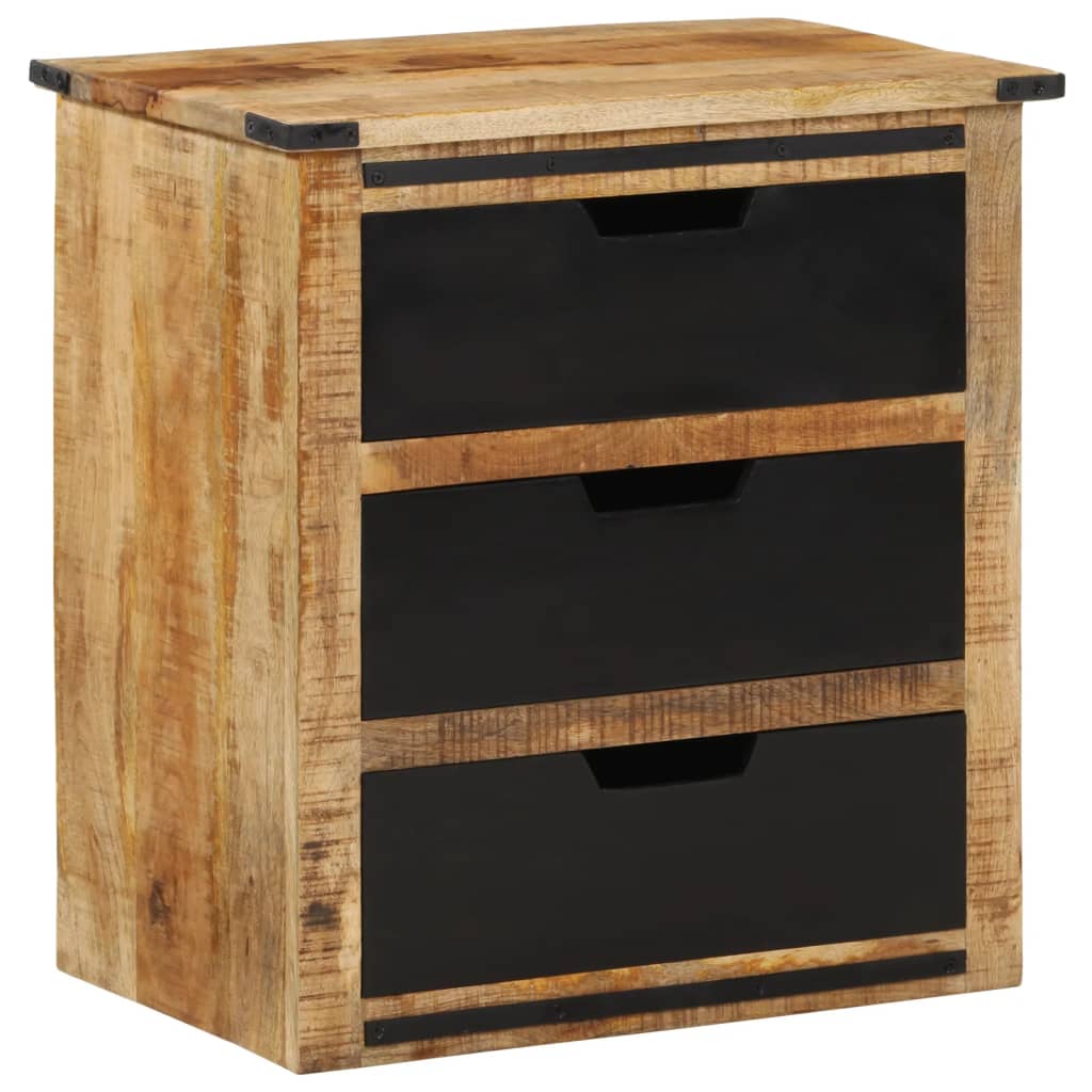 vidaXL Dressoir met 2 lades 55x35x60 cm massief mangohout