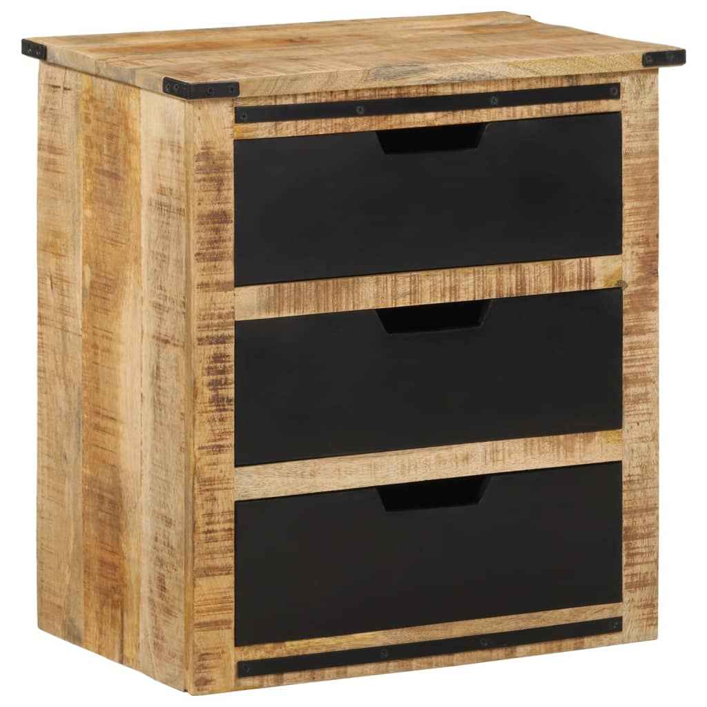 vidaXL Dressoir met 2 lades 55x35x60 cm massief mangohout