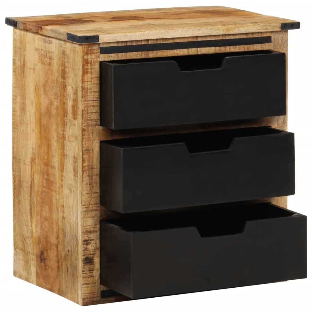 vidaXL Dressoir met 2 lades 55x35x60 cm massief mangohout