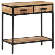 vidaXL Wandtafel 70x35x70 cm massief ruw mangohout