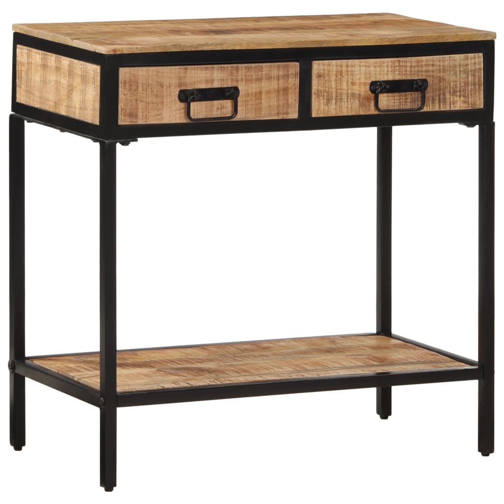 vidaXL Wandtafel 70x35x70 cm massief ruw mangohout