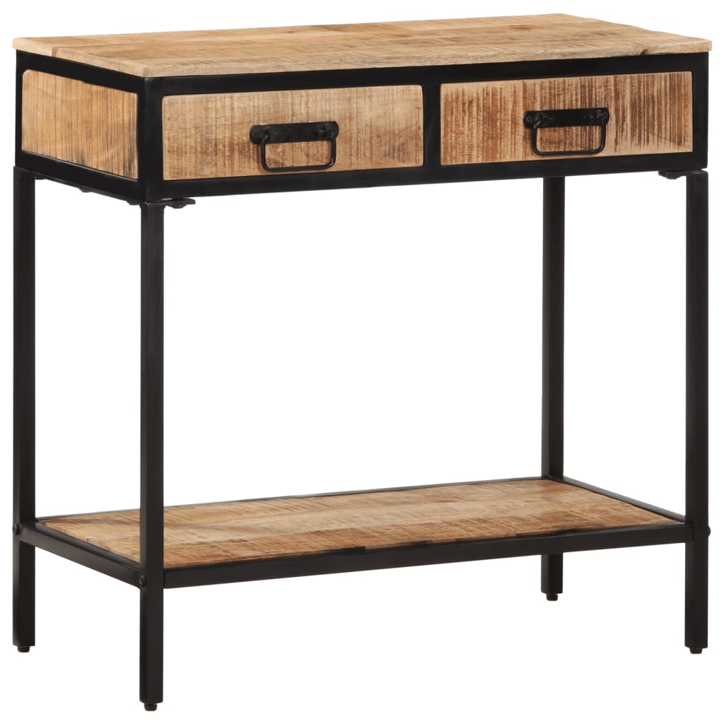 vidaXL Wandtafel 70x35x70 cm massief ruw mangohout