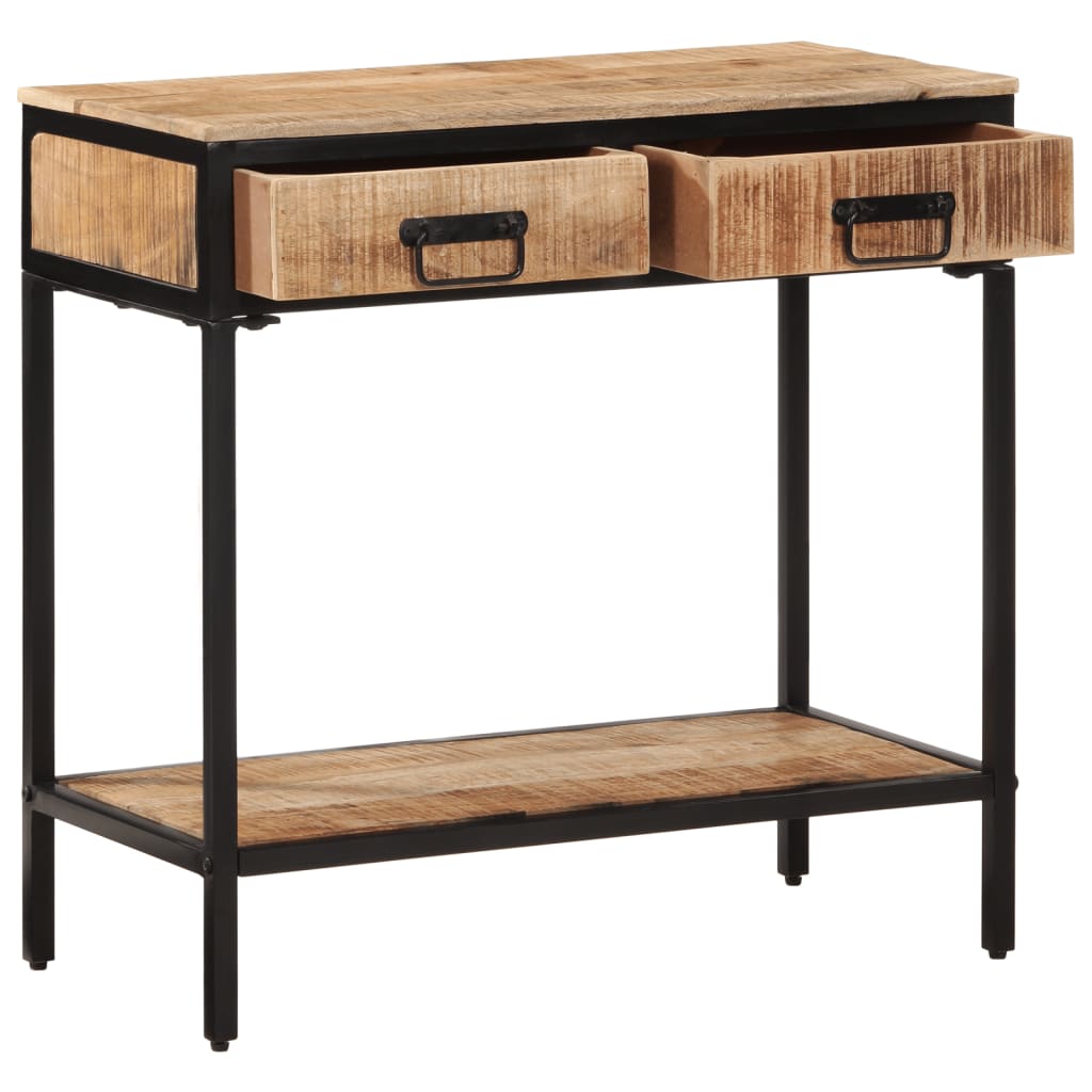 vidaXL Wandtafel 70x35x70 cm massief ruw mangohout