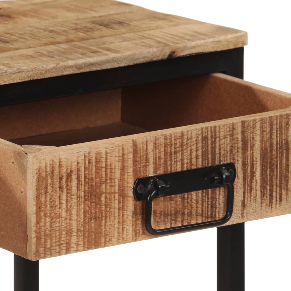 vidaXL Wandtafel 70x35x70 cm massief ruw mangohout