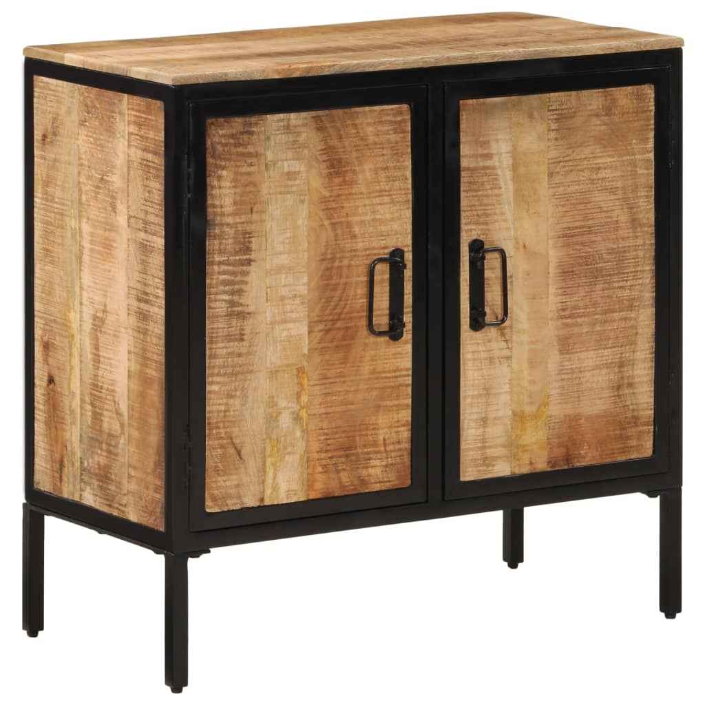 vidaXL Dressoir 105x35x70 cm massief ruw mangohout