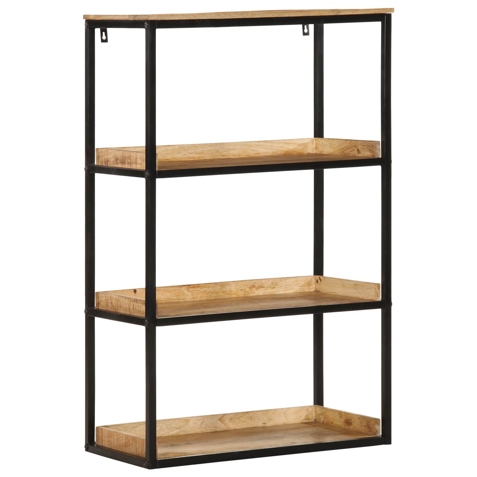 vidaXL Boekenplank 70x35x110 cm Massief Hout Ruig Mango