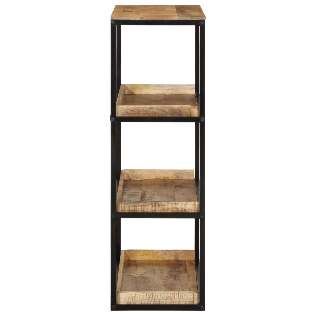 vidaXL Boekenplank 70x35x110 cm Massief Hout Ruig Mango