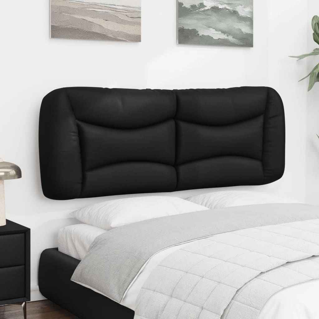 vidaXL Hoofdbordkussen zwart 135 cm kunstleer