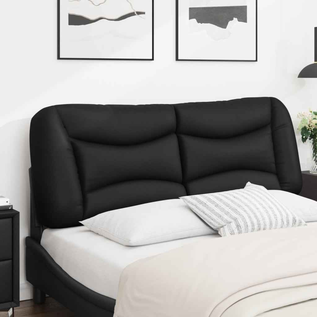vidaXL Hoofdbordkussen zwart 135 cm kunstleer