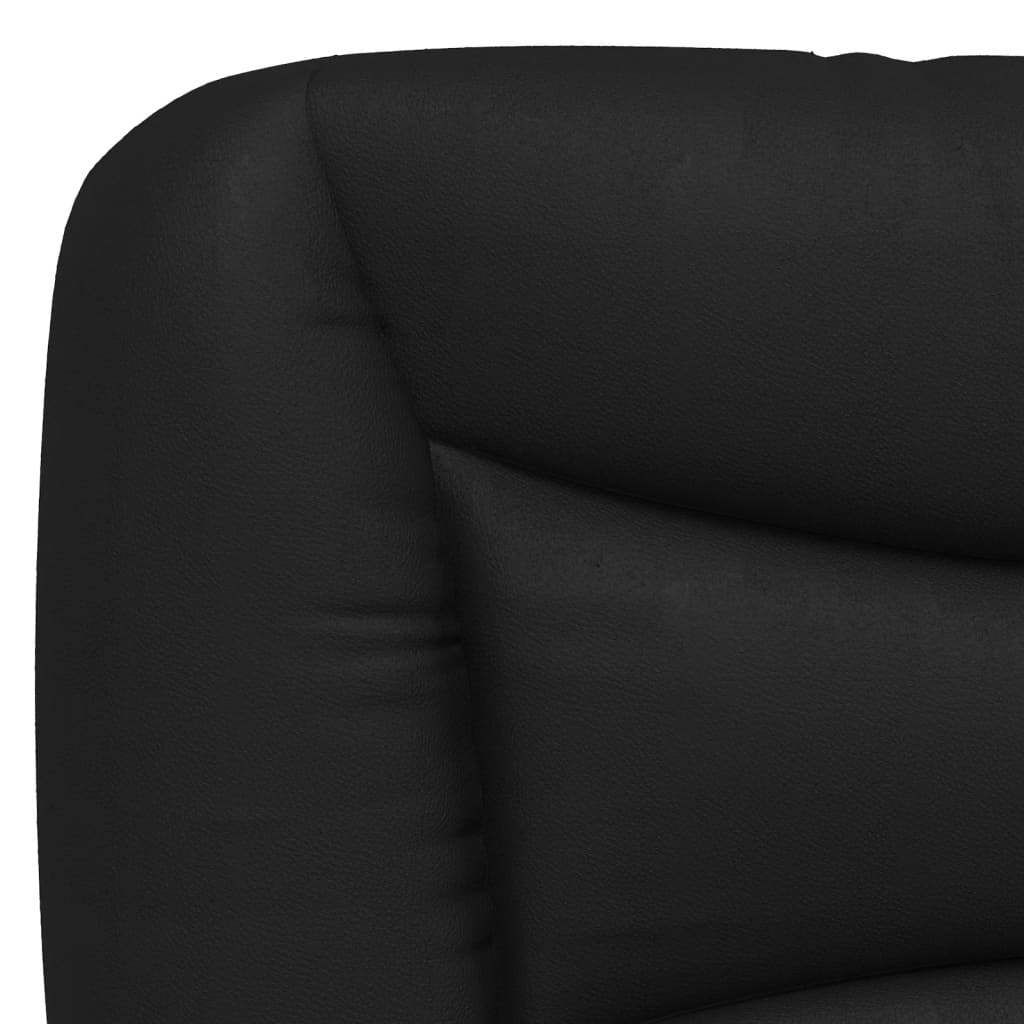 vidaXL Hoofdbordkussen zwart 135 cm kunstleer