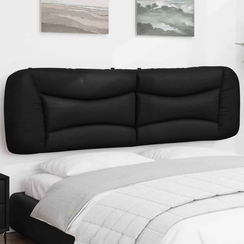 vidaXL Hoofdbordkussen zwart 135 cm kunstleer