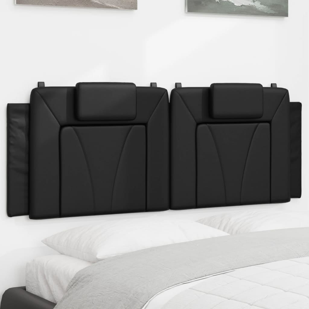 vidaXL Hoofdbordkussen "Viana" 183 cm kunstleer zwart