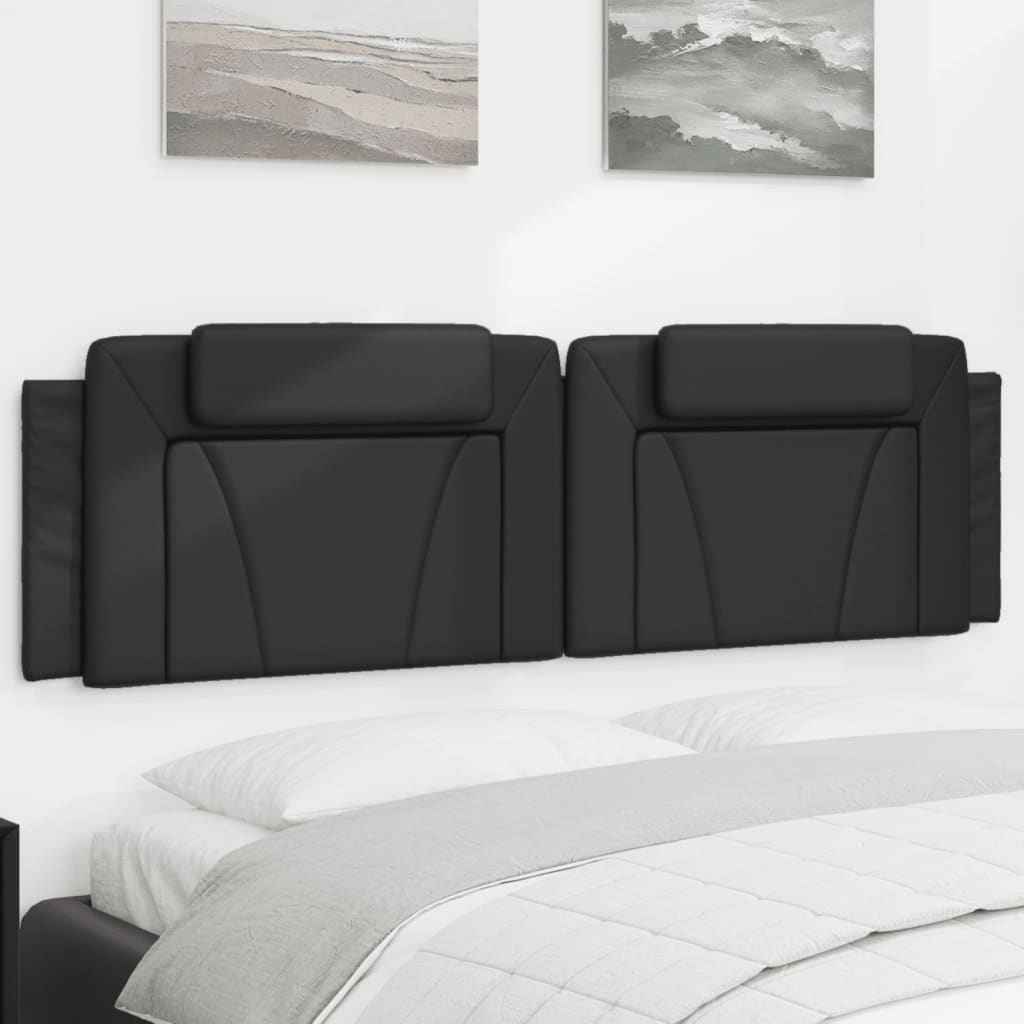 vidaXL Hoofdbordkussen "Viana" 183 cm kunstleer zwart