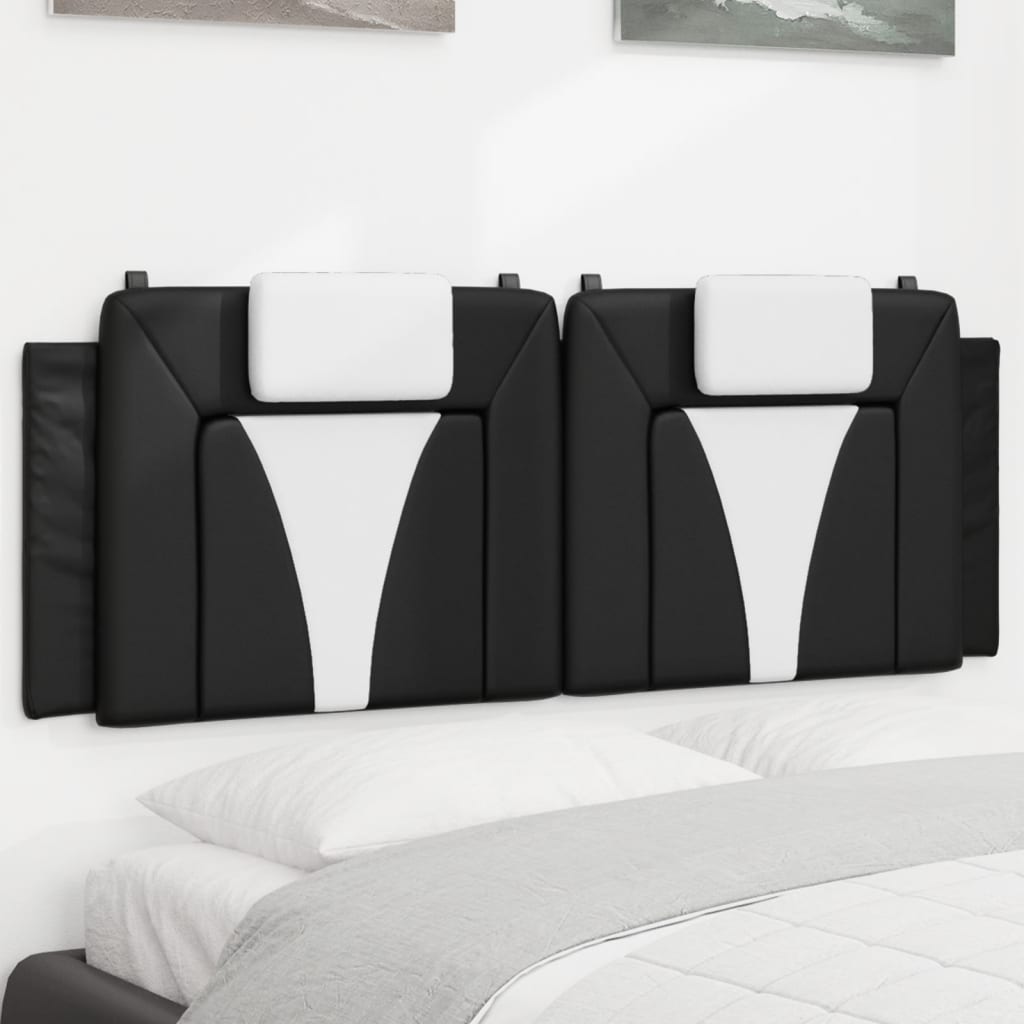 vidaXL Hoofdbordkussen "Viana" 183 cm kunstleer zwart