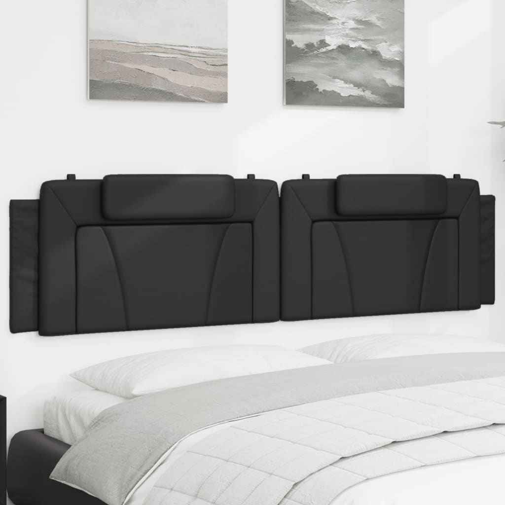 vidaXL Hoofdbordkussen "Viana" 183 cm kunstleer zwart