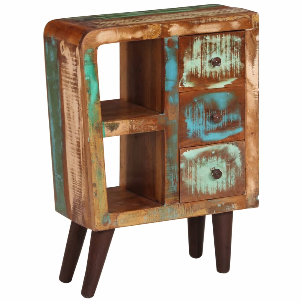 vidaXL Dressoir 55x30x80 cm massief gerecycled hout - Aashly