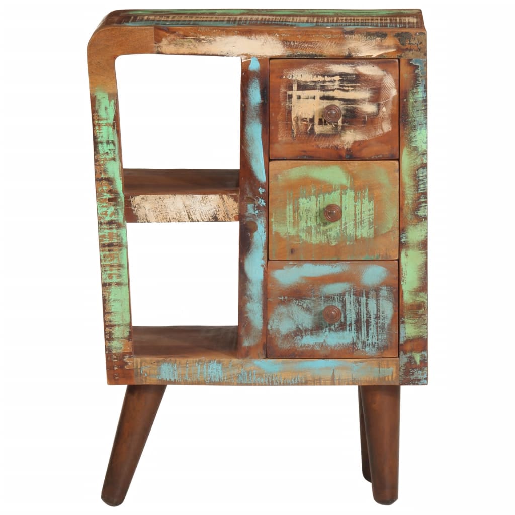 vidaXL Dressoir 55x30x80 cm massief gerecycled hout - Aashly