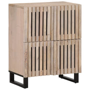 vidaXL Sideboard 60x34x75 cm Solid Rough Mango Wood