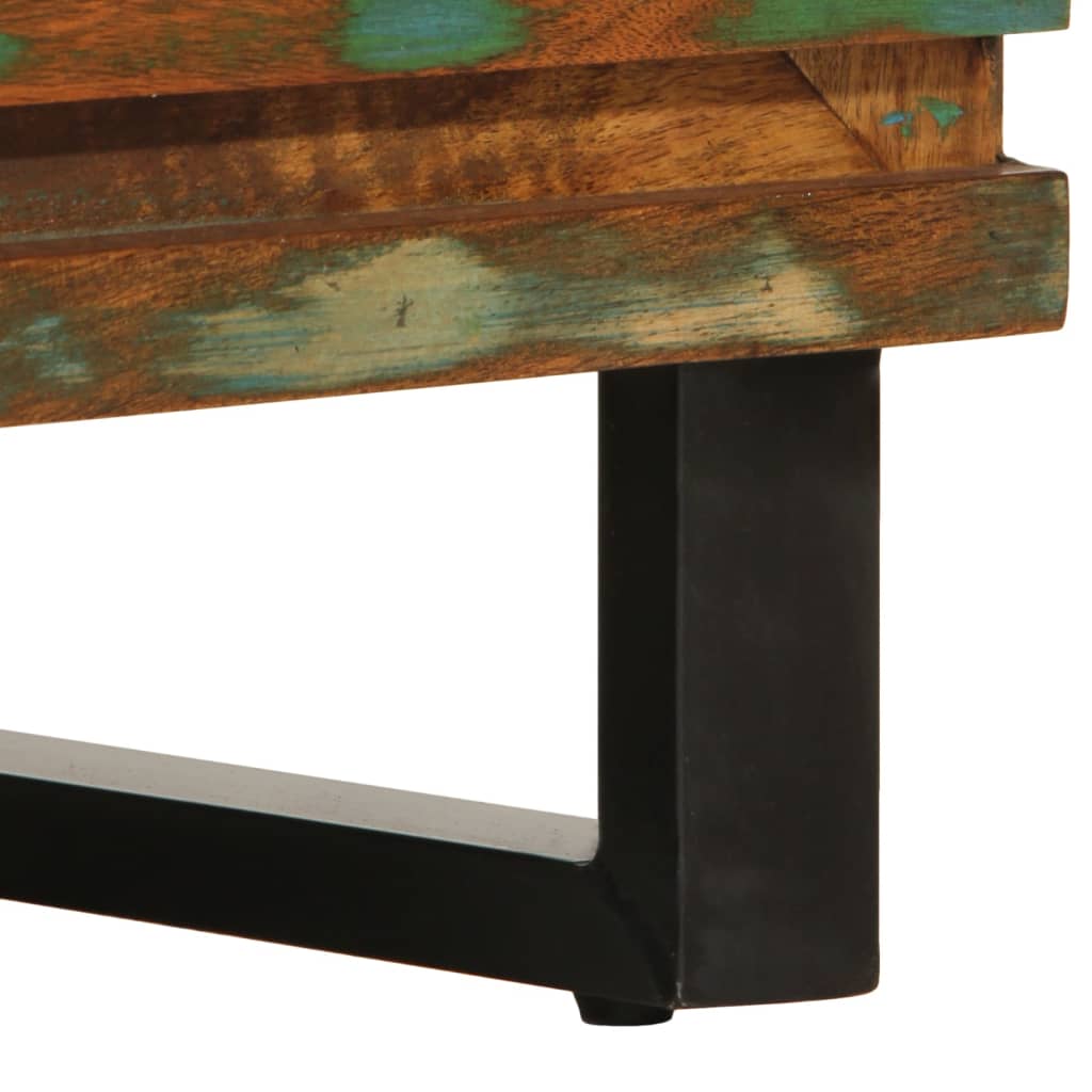 vidaXL Hoge kast 60x34x100 cm massief ruw mangohout