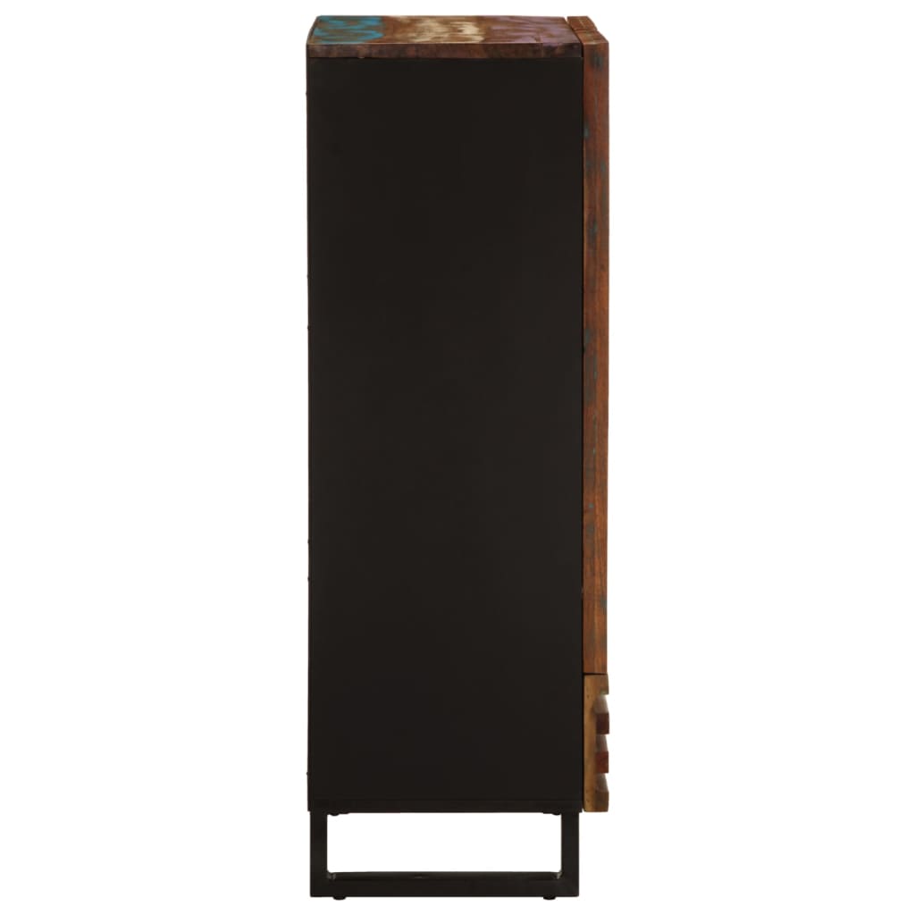 vidaXL Hoge kast 60x34x100 cm massief ruw mangohout