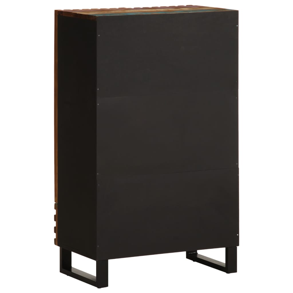 vidaXL Hoge kast 60x34x100 cm massief ruw mangohout
