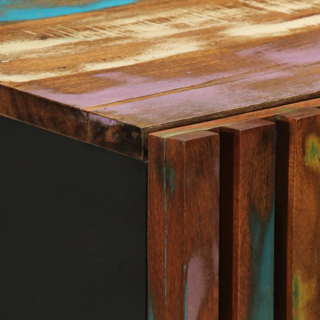 vidaXL Hoge kast 60x34x100 cm massief ruw mangohout
