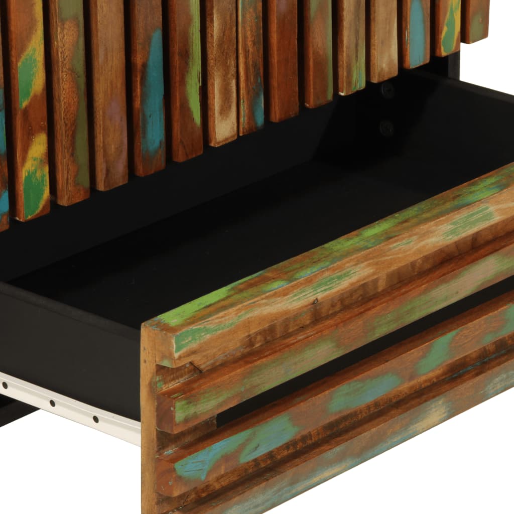 vidaXL Hoge kast 60x34x100 cm massief ruw mangohout