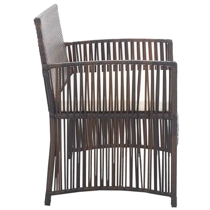 4-delige loungeset met gepoedercoat stalen frame voor buiten gebruik - Tuinsets