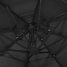 4-laagse parasol met gepoedercoat aluminium paal voor UV en vochtbescherming - Parasols en zonneschermen