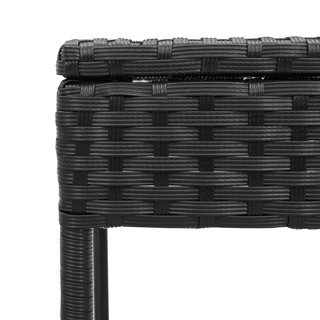 vidaXL Ligbedden 2 st met tafel poly rattan grijs (alleen VS) - Aashly