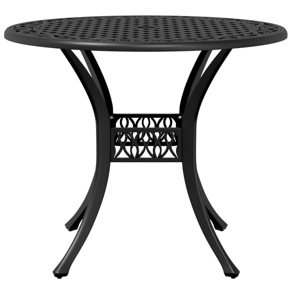 vidaXL Tuintafel Ø 90x75 cm gietaluminium bronskleurig