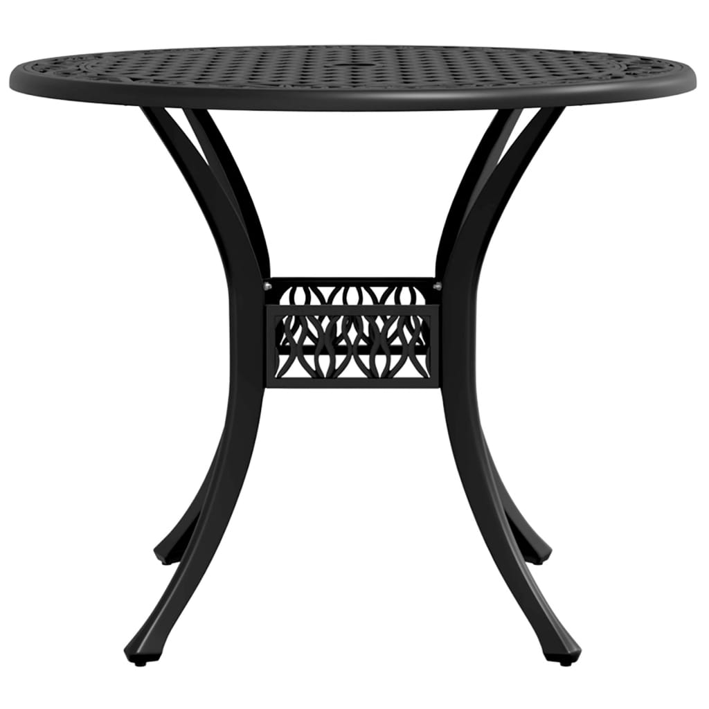 vidaXL Tuintafel Ø 90x75 cm gietaluminium bronskleurig
