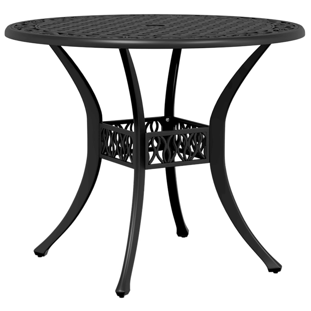 vidaXL Tuintafel Ø 90x75 cm gietaluminium bronskleurig