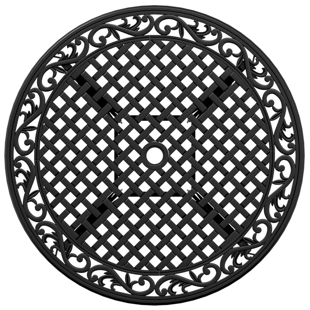 vidaXL Tuintafel Ø 90x75 cm gietaluminium bronskleurig