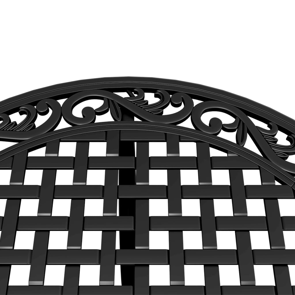 vidaXL Tuintafel Ø 90x75 cm gietaluminium bronskleurig