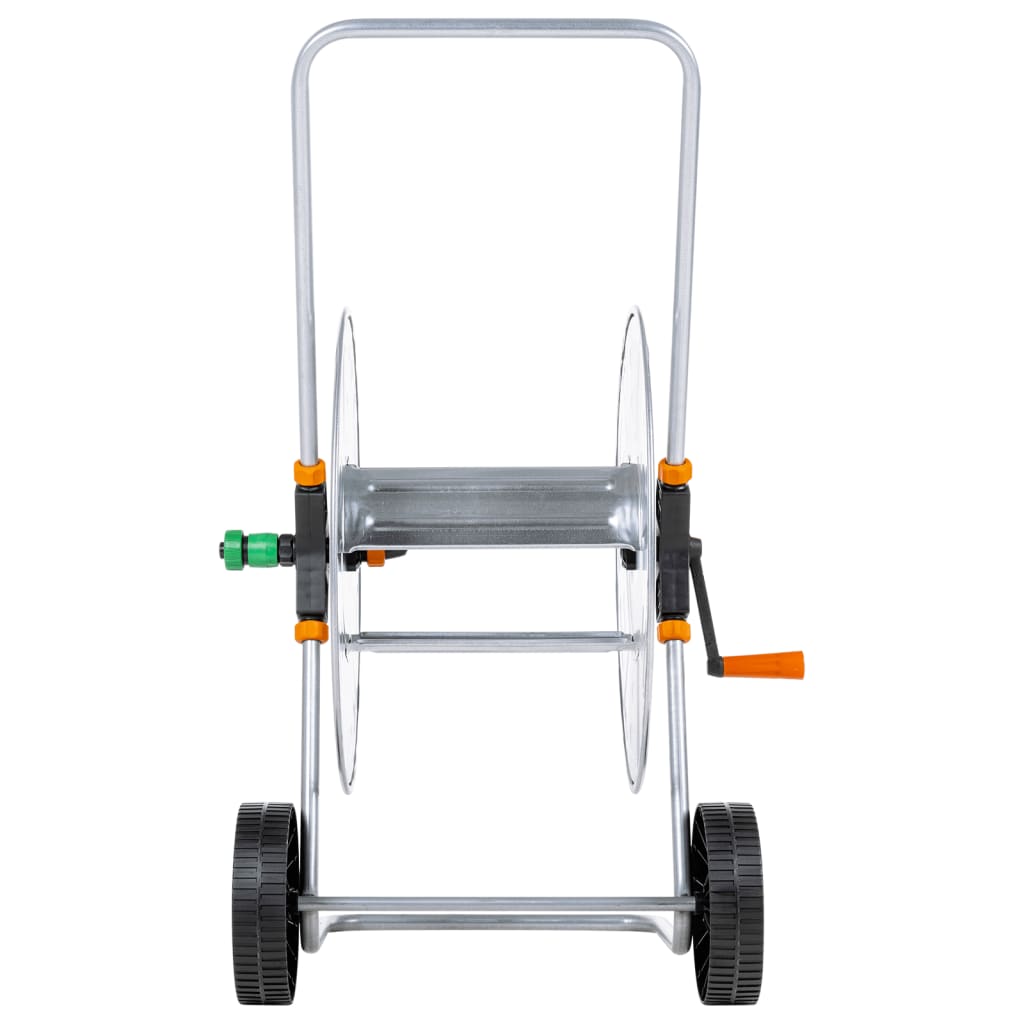 vidaXL Tuinslangkar voor 80 m 1/2" of 50 m 3/4" slang staal