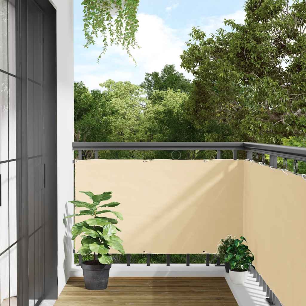 vidaXL Balkonscherm 700x90 cm PVC wit