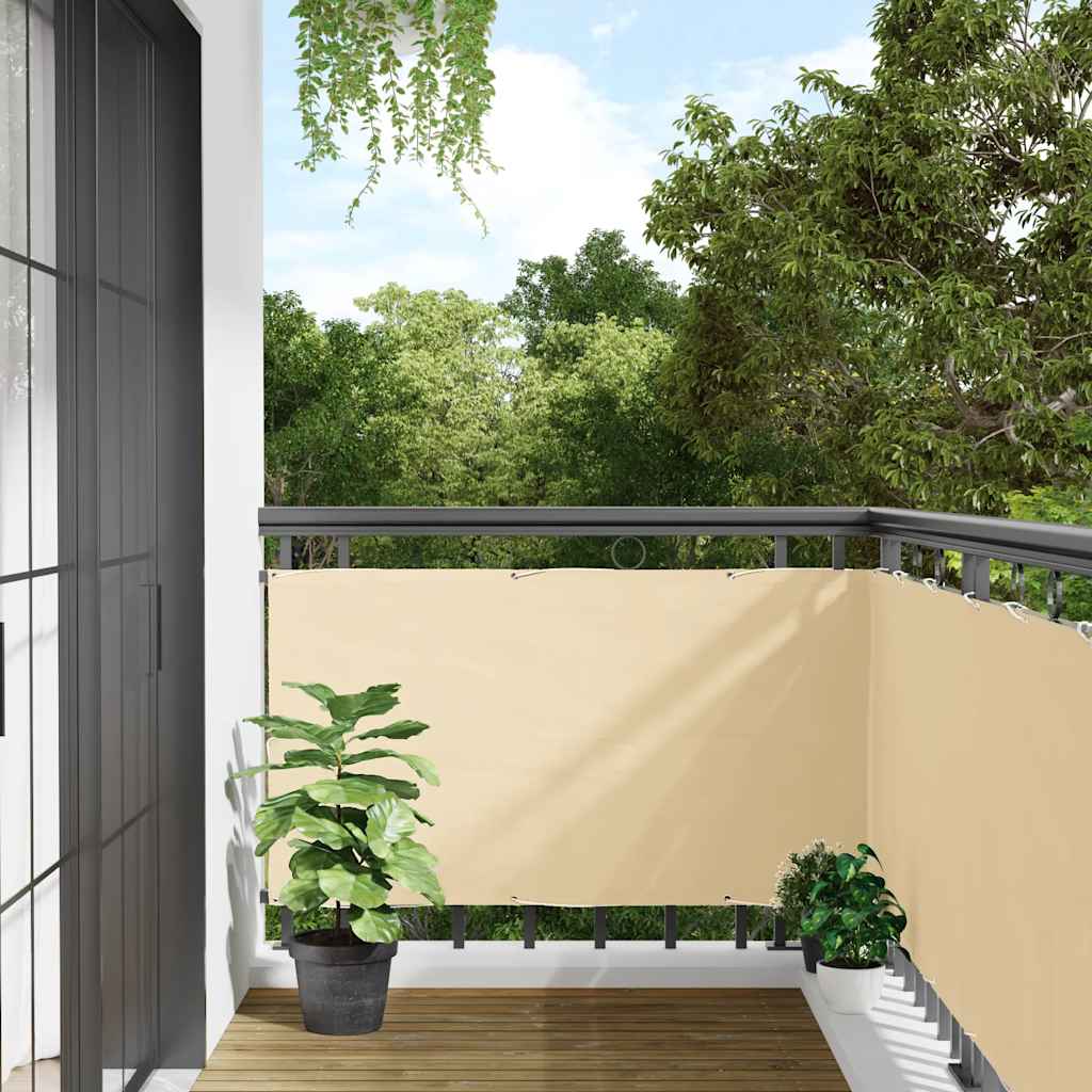 vidaXL Balkonscherm 700x90 cm PVC wit