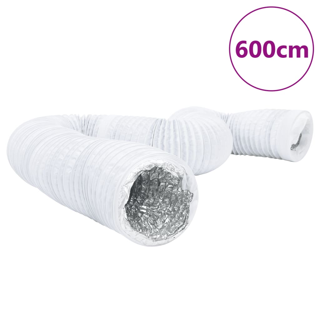 vidaXL Ventilatieslang Ø12,5 cm 6 m aluminium en PVC - Aashly