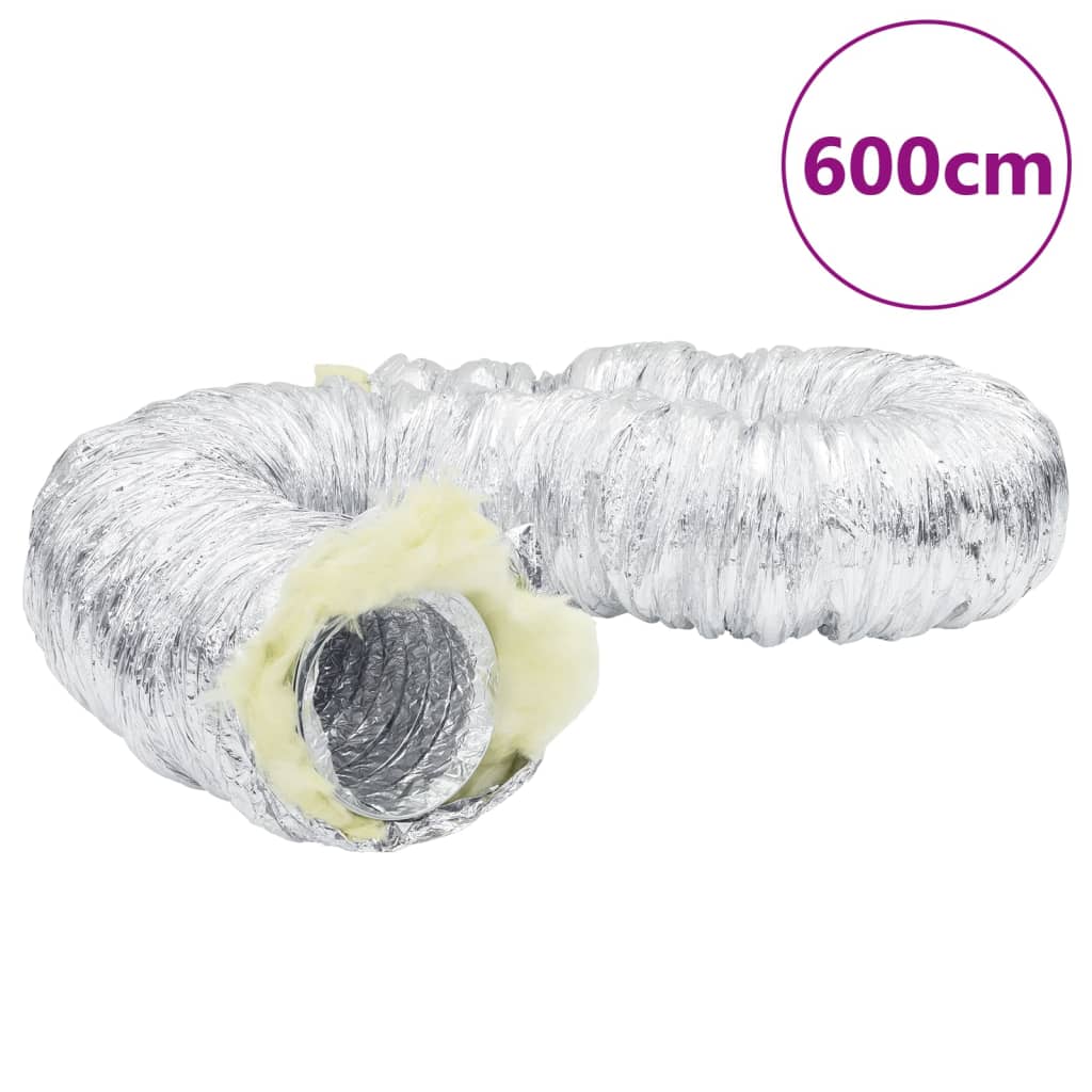 vidaXL Ventilatieslang geïsoleerd Ø12,5 cm 6 m aluminium - Aashly