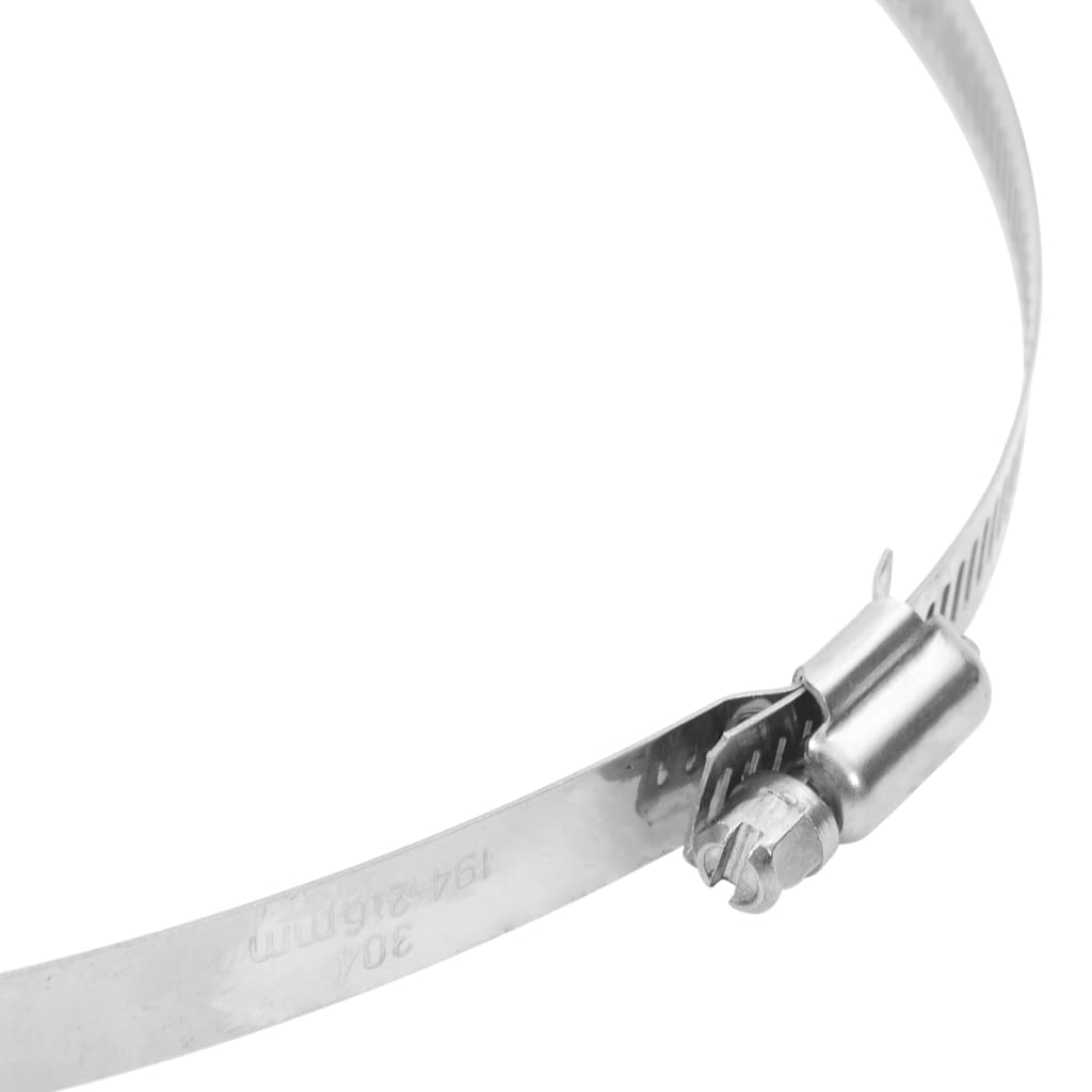 vidaXL Slangklemmen 6 stuks 91-110 mm roestvrij staal 304 - Aashly