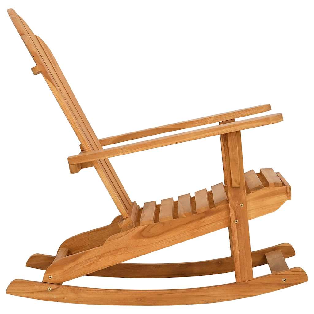 vidaXL Schommelstoel Adirondack massief teakhout