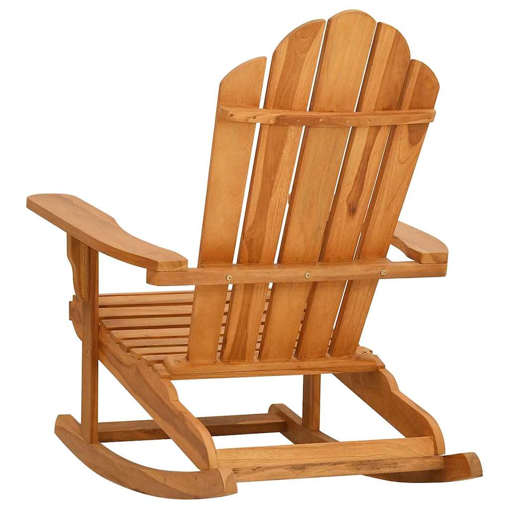 vidaXL Schommelstoel Adirondack massief teakhout