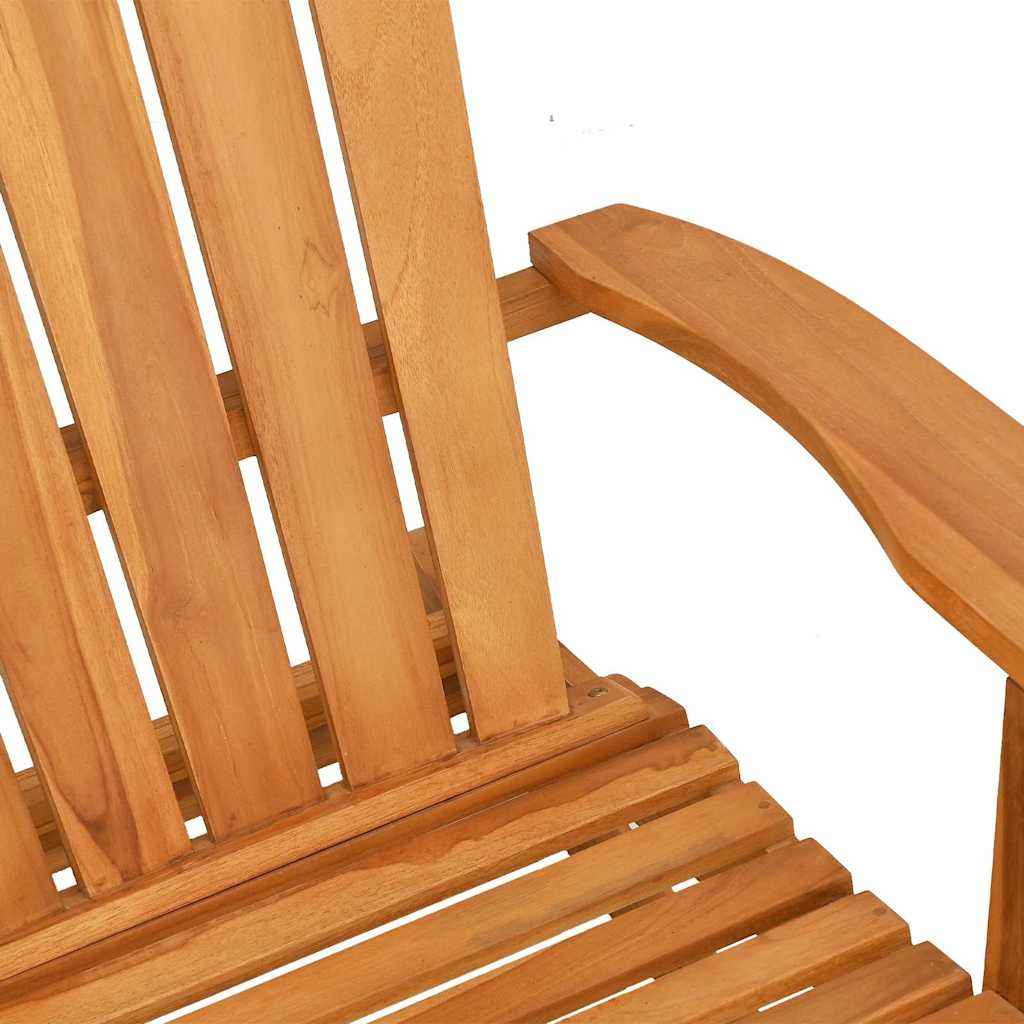 vidaXL Schommelstoel Adirondack massief teakhout