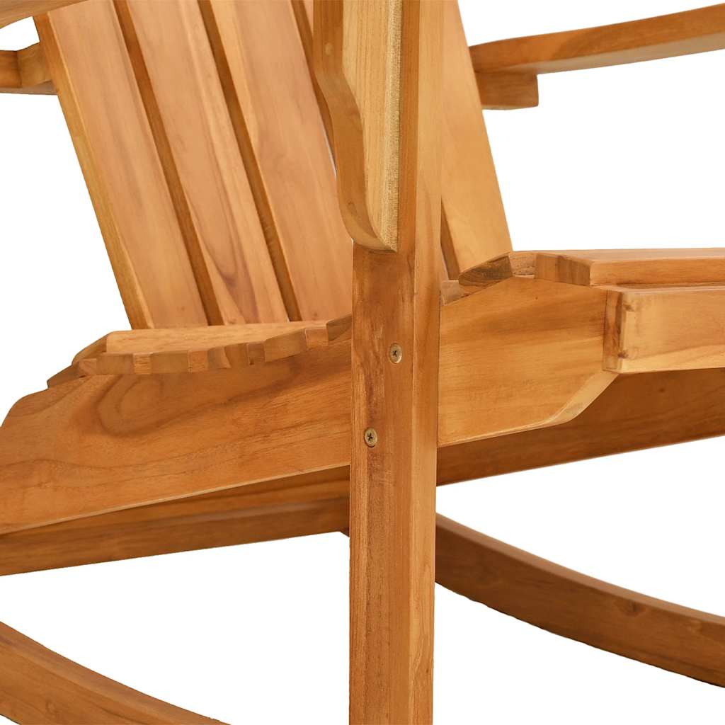 vidaXL Schommelstoel Adirondack massief teakhout