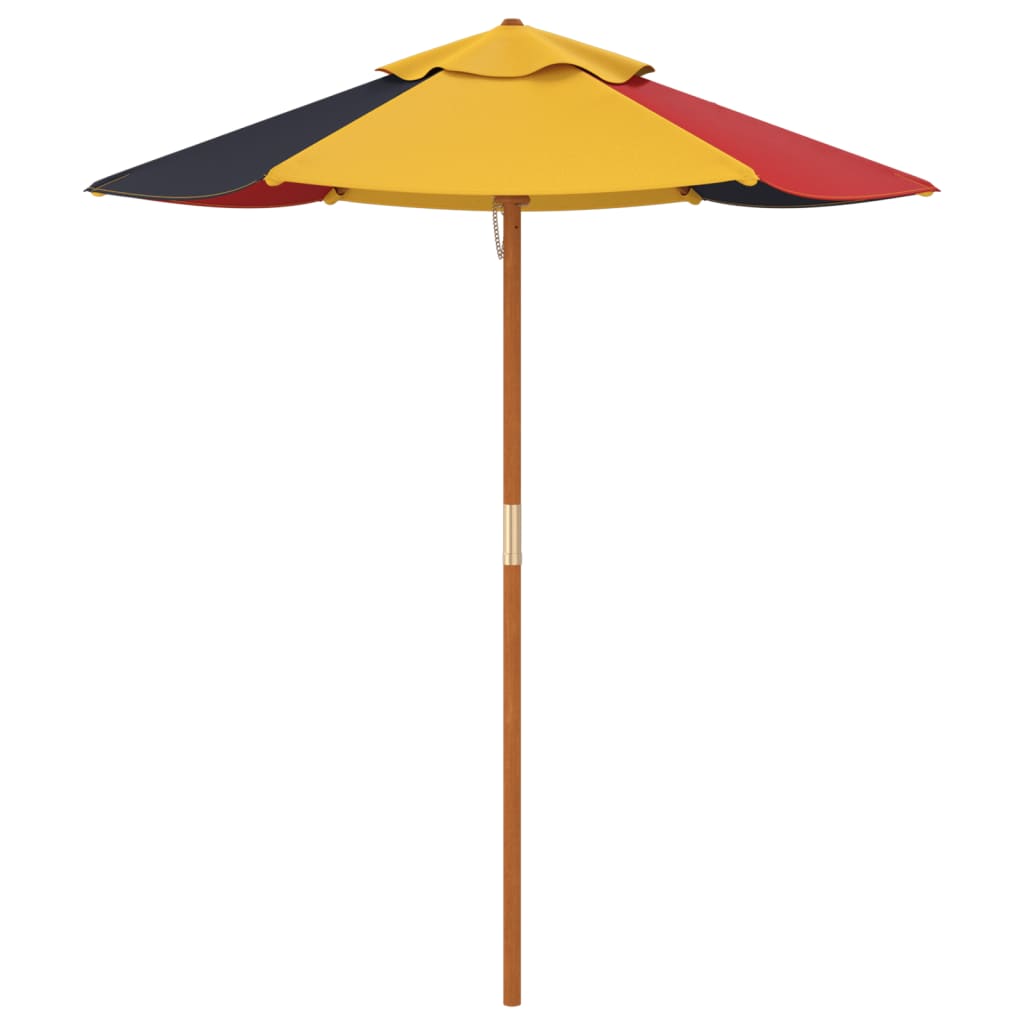 vidaXL Parasol voor kinderen met houten paal Ø120x140 cm