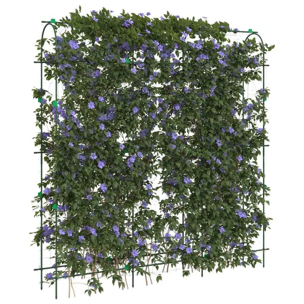 vidaXL Plantenklimrek U-vorm 181x31x182,5 cm staal